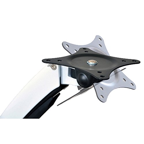 HFTEK DS137D 3 Fach Monitor Standfuß Halterung Halter Tischhalterung Stand für Monitor 15″ bis 27″ Zoll mit VESA 75/100 (DS137D Weiss) - 7