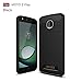 Produktbild xifanzi Weich Silikon Back Case zu Motorola Moto Z Play Pinsel Textur Flexible Haltbarer TPU Stoßfänger Handyhülle für Motorola Moto Z Play Schwarz Leichter Schutz Gummi Gel Skin Air Cushion Stoßfestes Anti-Rutsch Schutzhülle für Motorola Moto Z Play Smartphone (14 cm (5,5 Zoll)