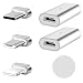 Produktbild LAMA Micro USB Magnetischer Adapter [2 Stück 2.4A] Magnet Konnektor mit Type C + Micro USB Magnetstecker für Micro USB Kabel für Phone Samsung Huawei Honor Motorola Sony Lumia LG HTC Xiaomi OnePlus