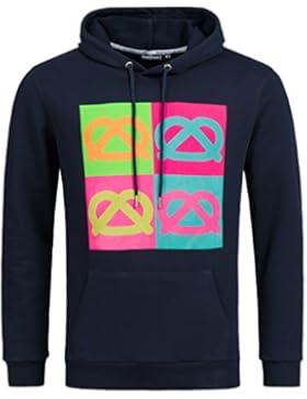 Tracht & Pracht - Herren 100% Baumwolle - Hoodie Kapuzenjacke Sweatshirt Pullover Shirt POP ART