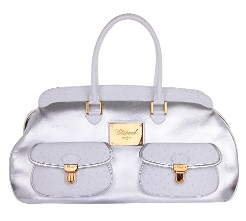 Preisvergleich Produktbild Chopard Damen Satchel Silber / Weiß 95000-0105