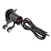 Produktbild MagiDeal 1 Stueck Motorrad Lenker Ladegeraet USB Ladegeraet Steckdose Adapter DC 12V Wasserdicht - Schwarz