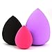 SUMERSHA 3pcs Soft Flawless Makeup Sponge Applicator Beauty Blender Puff Set, 3 Piece Makeup Blender Sponge,Foundation Blending Blush Concealer Eye Face Powder Cream Cosmetics Makeup Sponges