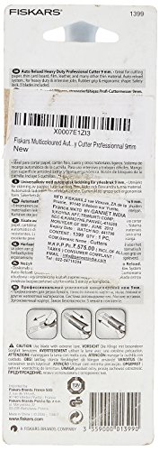 Fiskars 1399 - Cutter auto-recargable  9 mm