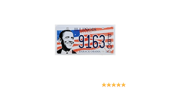 Amazon De Platte Amerikanische Usa Lizenz Flache Illinois Barack Obama