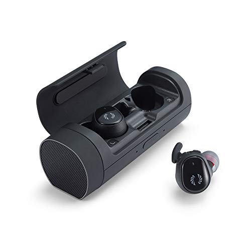 Phiaton Bolt BT 700 True Wireless Earphones - Bluetooth BT Earbuds with Balanced Armature, Charging Speaker Case (Black)