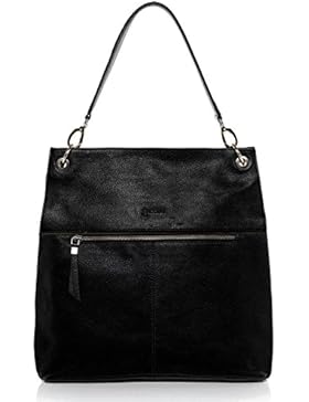 BACCINI® Schultertasche CAPRI - Damen Umhängetasche groß Ledertasche - Handtasche Damentasche echt Leder