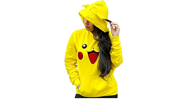 Pikachu crop top hoodie Clearance