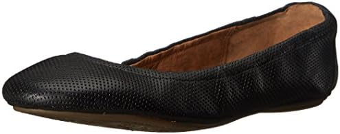 Clarks Women's Grayson Erica Ballet Flat, Black Perfed Leather, 6 M US