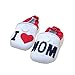 Baby Bucket Pre-Walker Shoes Light Weight Soft Sole I Love Mom White & Red Color Baby Girls Booties Shoes (4-8 Months) RS.375.00