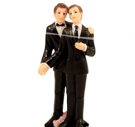 Hochzeitsfigur Tortenfigur Brautpaar Schwulenpaar homosexuell Hochzeit Torte
