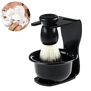 Rosenice Mens Shaving Kit Shave Brush Stand and Shaving Mug Set for Father's Day Gift