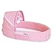 LulyBoo Baby Lounge to Go, FOLDABLE Baby Bassinet / Travel Bed / Cot (Pink Dots)