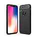 Produktbild Hoteck Hülle Case für iPhone XR, Premium Weiche Karbonfaser Elastisch Schützendes Rückseiten-Case Kompatibel mit iPhone XR,Schwarz