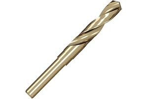 Meccion HSS-Co Broca para Metal 15mm Profesionales Brocas Helicoidal para Metal, Acero Inoxidable, Aluminio y No Ferrosos, Estándar DIN 338