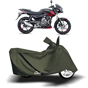 Black Hill Quality 100% Waterproof Two Wheeler Body Cover for Bajaj Pulsar 150 (Life Time Mehndi)