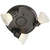 Material: acero y vidrio EGLO ALAMO Foco de superficie Beige, Marrón, Blanco G9 33 W D - Punto de luz (Foco de superficie, G9, 3 bombilla(s), 33 W, 220-240 V, Beige, Marrón, Blanco)