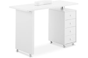 Physa Phy-MT-9 nagelbord, 4 lådor, 6 ringar, manikyrbord, nagelstudio