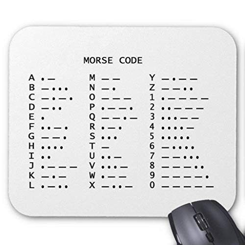 Preisvergleich Produktbild Morse Code Mouse Pad 18cm x 22cm