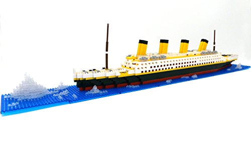 Brigamo Spiele 479 – Titanic Bausteine Schiff, 450 Teile, 60 cm lang, kompatibel mit den gängigen Marken Bausteinen - 4