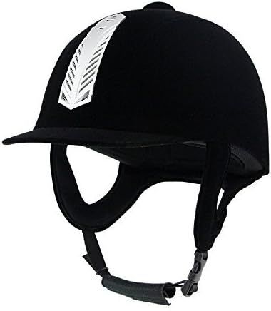 TentHome Riding Hat Velvet Equestrian Horse Riding Helmet Lightweight Black Kids Adults