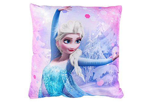Disney Frozen Die Eiskönigin Kissen Elsa und Olaf auf der Rückseite, 40 x 40 cm, Original Lizenzware