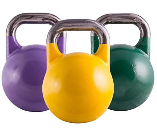 Suprfit Pro Competition Kettlebell 8 – 32 kg | Kugelhantel | Schwunghantel | Crossfit Gewichtheben Bodybuilding | Professional Studio Qualität | Stahl