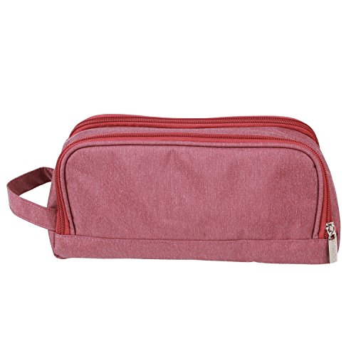 Damero Universale Organiser Tasche mit Doppelschicht Tragtasche für Reise zum Ladegrät/Eletronisches Zubehör für Reiseorganisator (Groß, Weinrot) - 2
