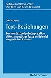 Image de Text-Beziehungen: Zur intertextuellen Interpretation alttestamentlicher Texte am Beispiel