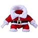 Produktbild Evetin Weihnachten Halloween Herbst Winter Warm Kleidung, Geschenk für Hund Katze, Haustier Kostüm Mantel Anzug mit Cap (Typ 2, M)