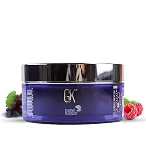 GK HAIR Global Keratin Lavender Bombshell Masque (7.05 Fl Oz/200 g) - Keratin Hair Mask for Smoothening Hair - Hair Masque and Intensifier for Styling and Coloring Purple Hair - All Hair Type