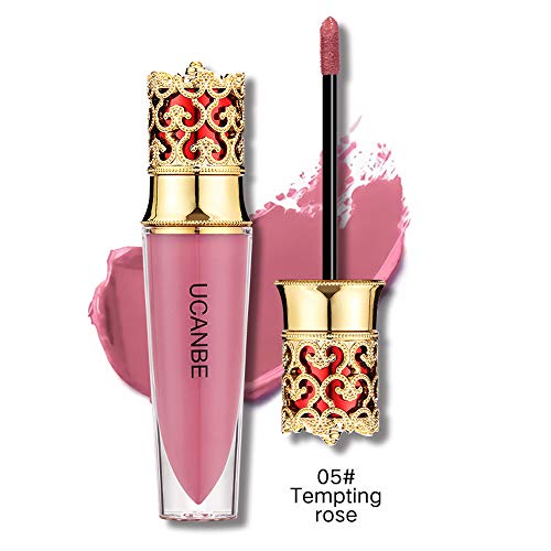 Preisvergleich Produktbild Huihong UCANBE 6 Schattierungen Flüssigkeit Lippenstift Feuchtigkeitscreme wasserdicht lang anhaltende Make up kosmetische Lippenstift Krone Farbe, um Ihre Lippen sexy (05#)