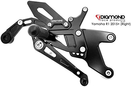 Diamond Race Products - Yamaha R1 &amp; R1M 2015+ Rearset footrest kit