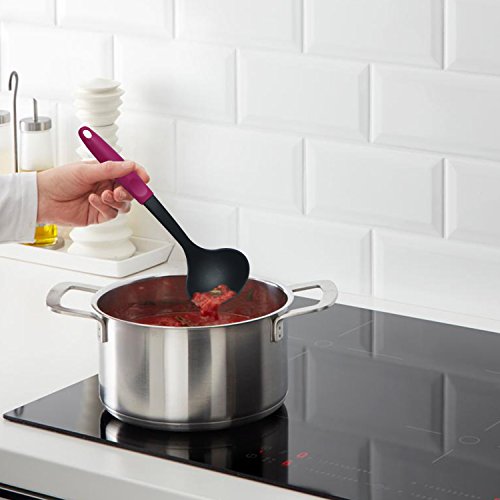 Aqi Küchenartikel Set 5 Stück Silikon Flexible Pfanne Löffel Spatel Pasta Löffel Schaufel in solide und hitzebeständige Material - 4