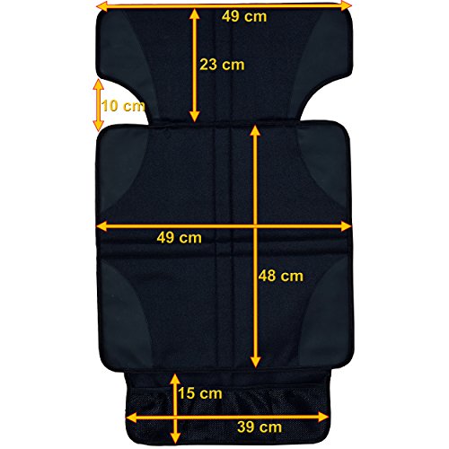 LCP Kids Autositzschoner Unterlage Kindersitz Rücksitzbank Schutzauflage auch für Isofix Kindersitze - 7