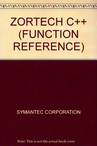 ZORTECH C++ (FUNCTION REFERENCE)