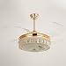Produktbild Oudan Moderne Deckenventilatorlampe Unsichtbarer Ventilator Schlafzimmer Wohnzimmer Restaurant Ruhig mit Lüfter Kronleuchter 42 Zoll