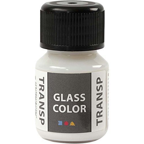 Creativ Company Glasfarbe Transparent, 35 ml, Weiß