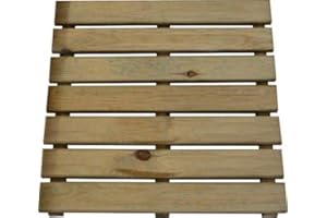 PEBSHOP PEDANA per Doccia in Legno IMPREGNATO L. 50 X P. 50 cm.