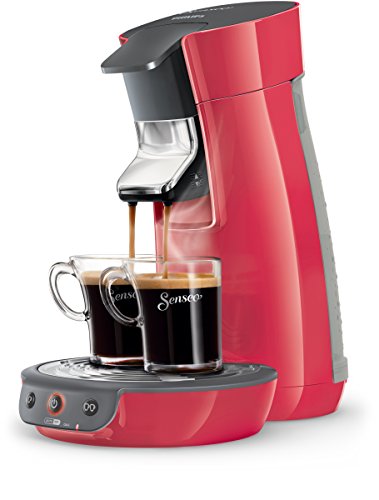 Senseo HD7825/82 Viva Café Kaffeepadmaschine (1 – 2 Tassen gleichzeitig) rot - 2
