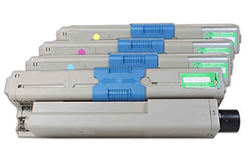 OKI MC 362 DN (44469803 & 44469704 - 44469706) - kompatibel - Toner MultiPack (schwarz, cyan, magenta, gelb) (BK,C,M,Y) - 1 x 3.500 & 3 x 2.000 Seiten