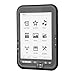 Produktbild ASHATA Paperwhite eReader, Tragbare 6 Zoll E-Ink Bildschirm E-Reader E-Book Paperwhite,4G/8G/16G Speicher Elektronisch Großes Display E-Reader mit Schutzhülle für Geschenk Camping Reise(4G-Schwarz)