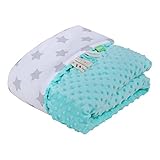 LULANDO Babydecke Kuscheldecke Krabbeldecke (80×100 cm). Super weich und flauschig. Kuschelige Lieblingsdecke für Ihr Baby. - 2