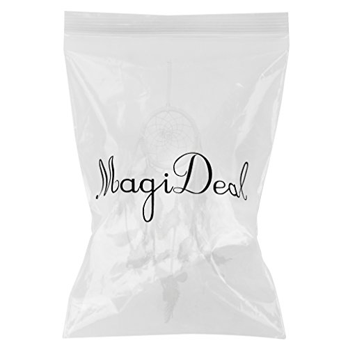 Traumfänger Handgemachte weiß Feder mit Clear Perlen Dreamcatcher Wand Hängende Dekoration - 2