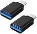 Price comparison product image LUCKLYSTAR Type C Adapter USB, USB Type C Adapter, USB C Male to USB 3.0 Female Connector, Type C to USB 3.0 Adapter Connector USB to Type C Metallic,2PCS