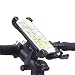 Produktbild MEACOM Motorrad Handyhalter Anti-Shake Fahrradhalterung Universal Fahrrad Handy Halter für 3,5-6,5 Zoll Handy und GPS (BH006-Neu Version) (Schwarz4)