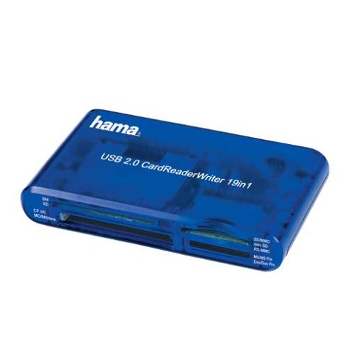 Hama CardReader Writer 19in1, USB 2.0 Kartenlesegerät