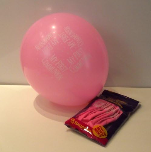 8 PINK HELIUM OR AIR FILL. FIRST HOLY COMMUNION BALLOONS