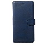 Lomogo Leather Wallet Case for Galaxy A10 / M10 with Stand Feature Card Holder Magnetic Closure, Shockproof Flip Case Cover for Samsung Galaxy A10 / M10 - LOYYO080228 Blue