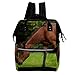 Produktbild Pferd Y50 Stilvolle Wickelrucksack Tasche, Multifunktions dauerhafte Wickeltasche für Mama und Papa, große Kapazität Windelrucksack